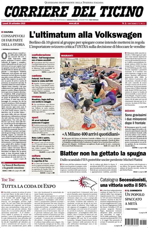 corriere del ticino ultima ora.